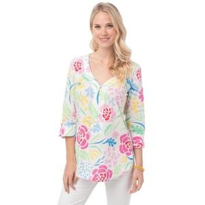 SOUTHERN TIDE ISLA TUNIC IN KIAWAH FLORAL